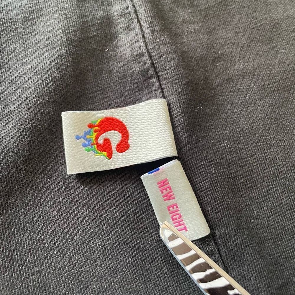 Maybe Crazy Men’s XL Black Streetwear Tee T-Shirt Drawstring Collar Lightning - Picture 6 of 7